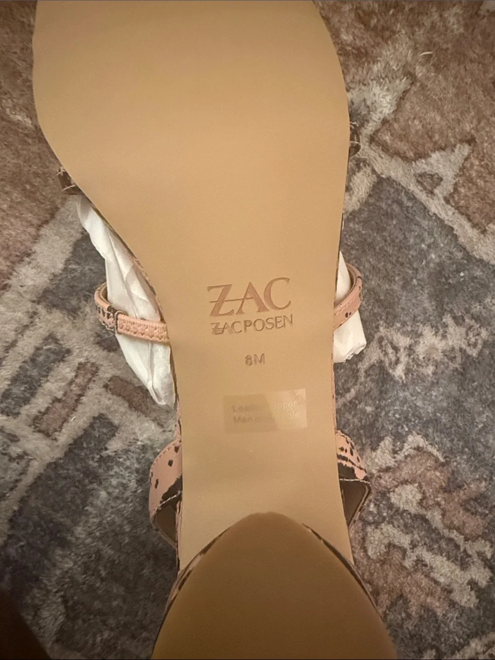 NEW NWT ZAC Zac Posen Sammy square toe heel size 8